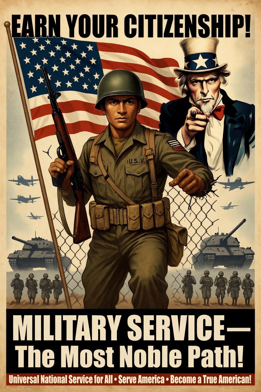 From Border Surge to Battlefield: Palantir’s Call for Universal Service Strengthens My Open-Borders Draft Pipeline Theory