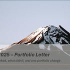 May 2025 - Portfolio Letter