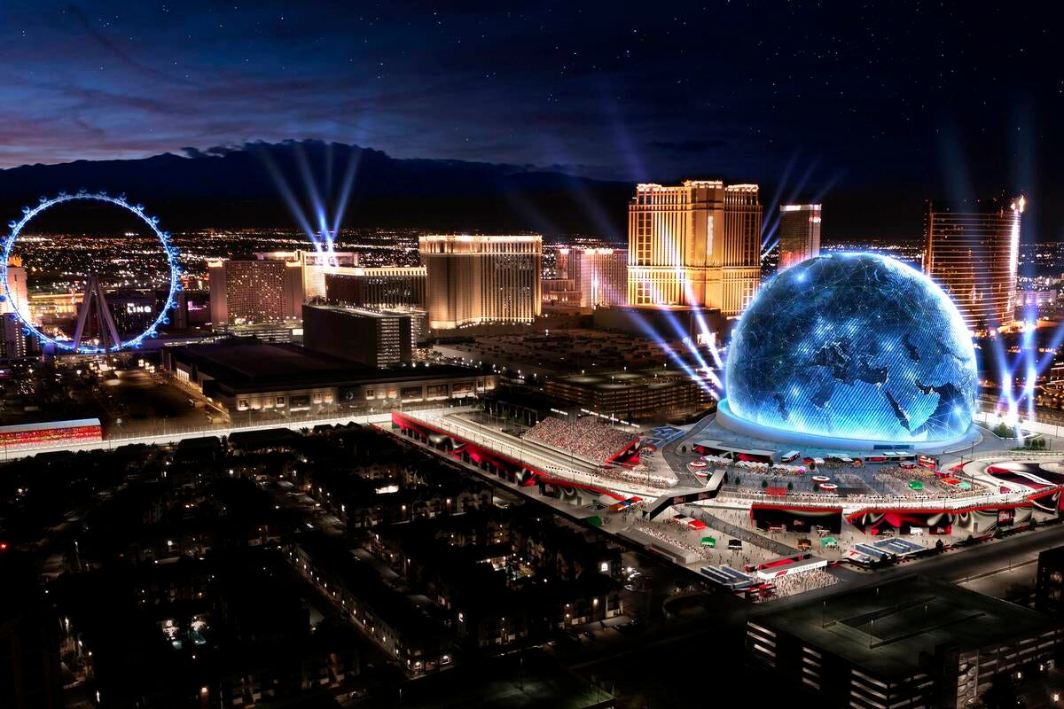F1 Las Vegas Grand Prix renderings preview spectacular race views | Las  Vegas Review-Journal