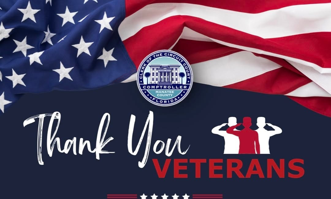 Manatee Clerk’s Office Offers Free Services to Veterans in November