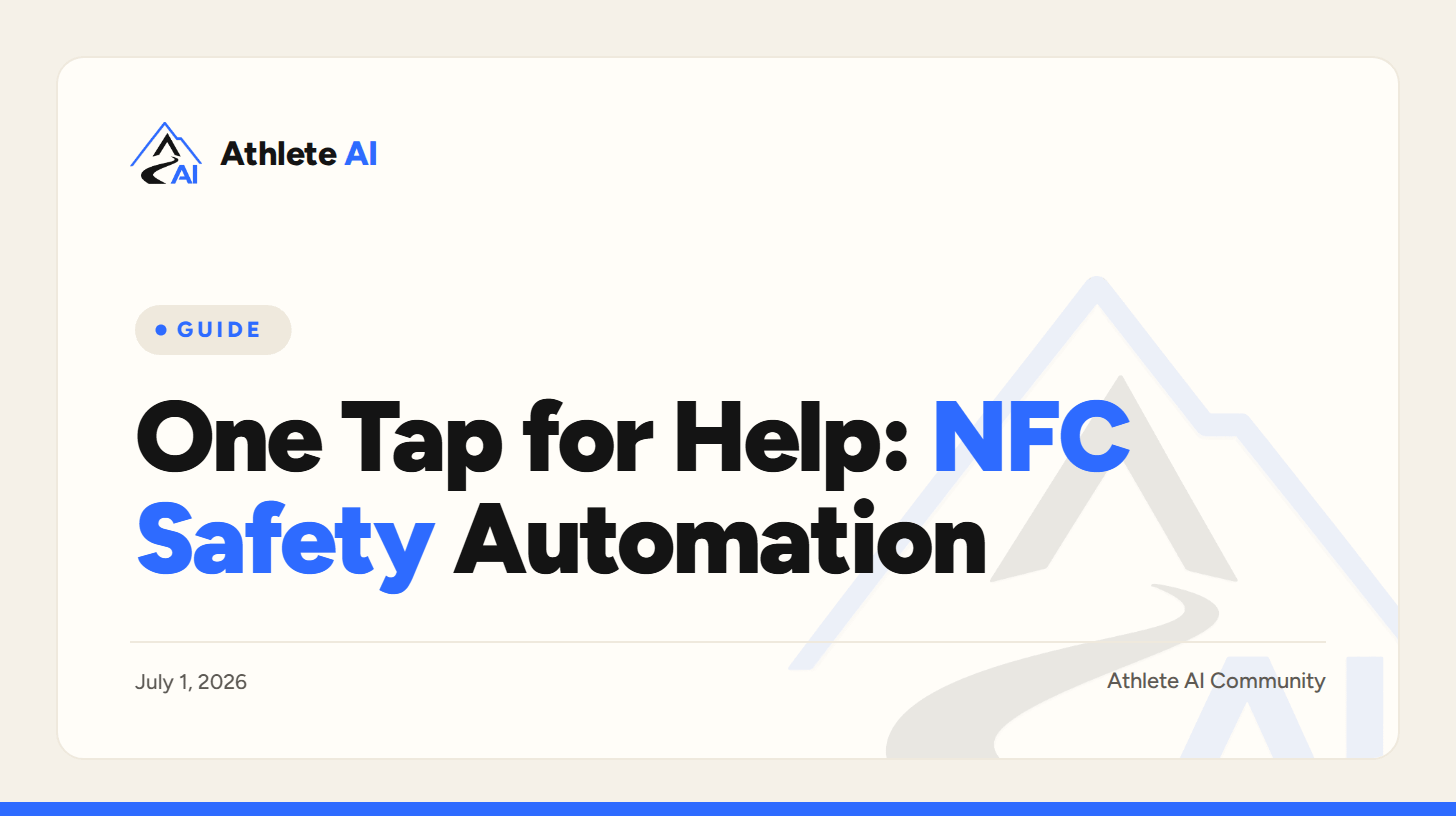 NFC Tag iPhone Safety Automation