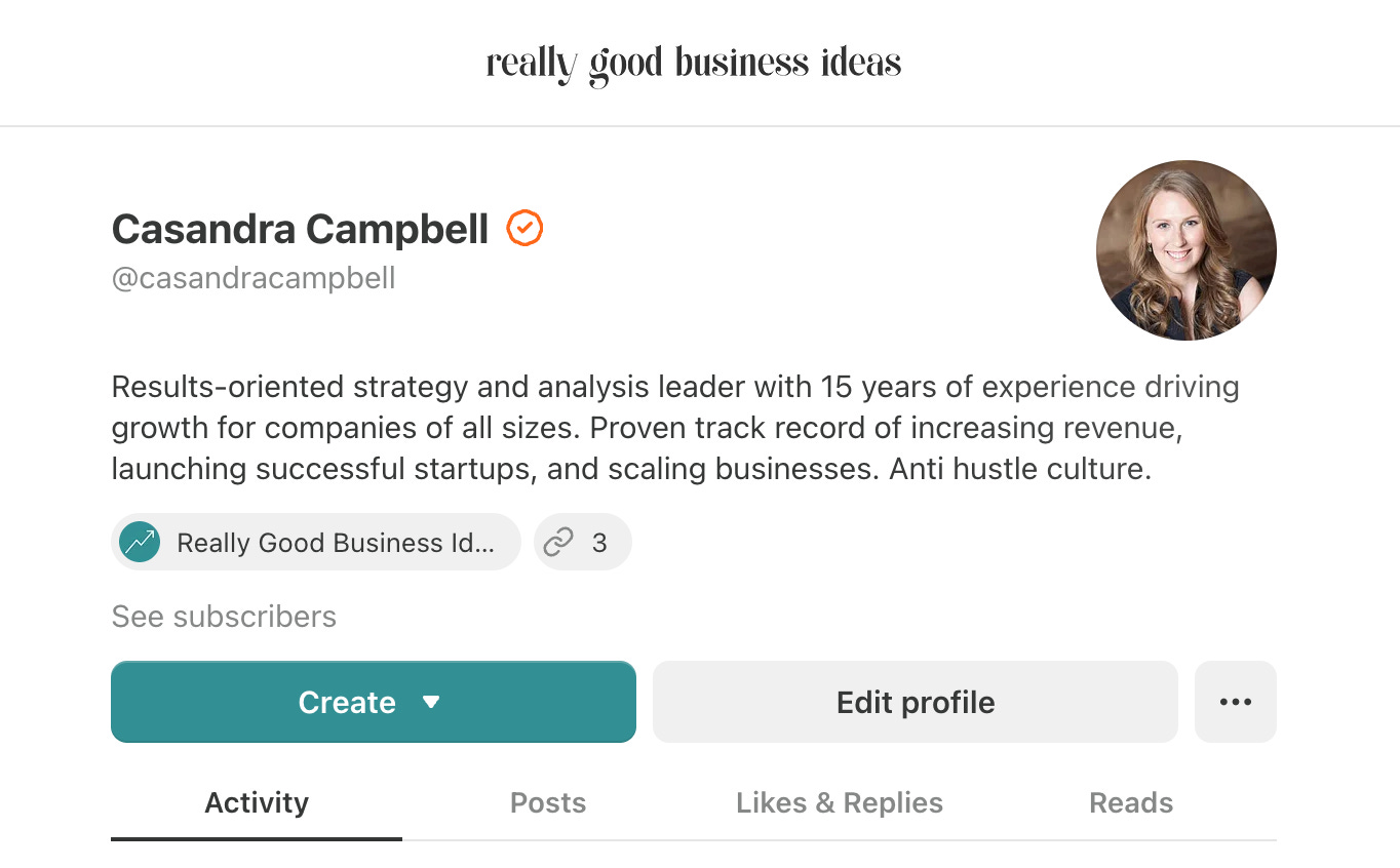 Halimede Substack Profile Photo How to Customize Your Substack Profile