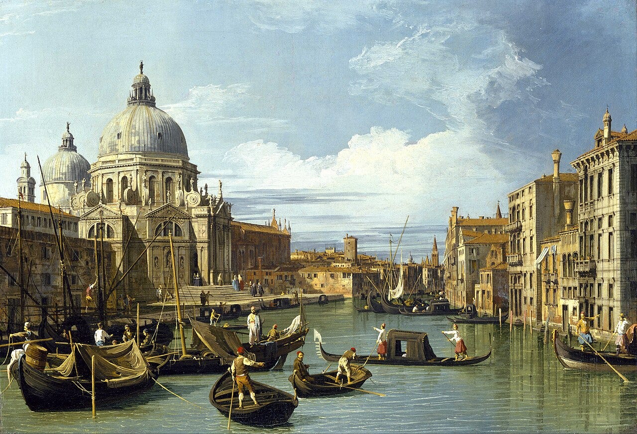 The Entrance to the Grand Canal, Venice, Canaletto, c. 1730 The Entrance to the Grand Canal, Venice, Canaletto, c. 1730