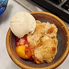 Peach Cornbread Cobbler