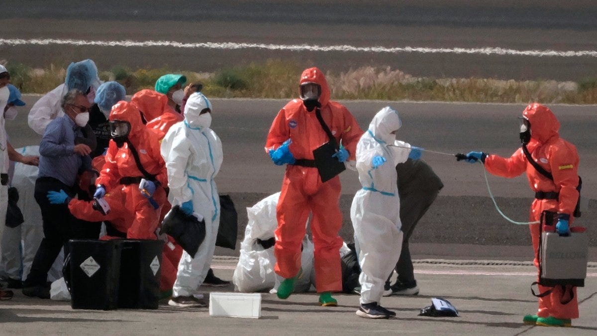 American passengers from hantavirus-hit cruise ship arrive back in the U.S.