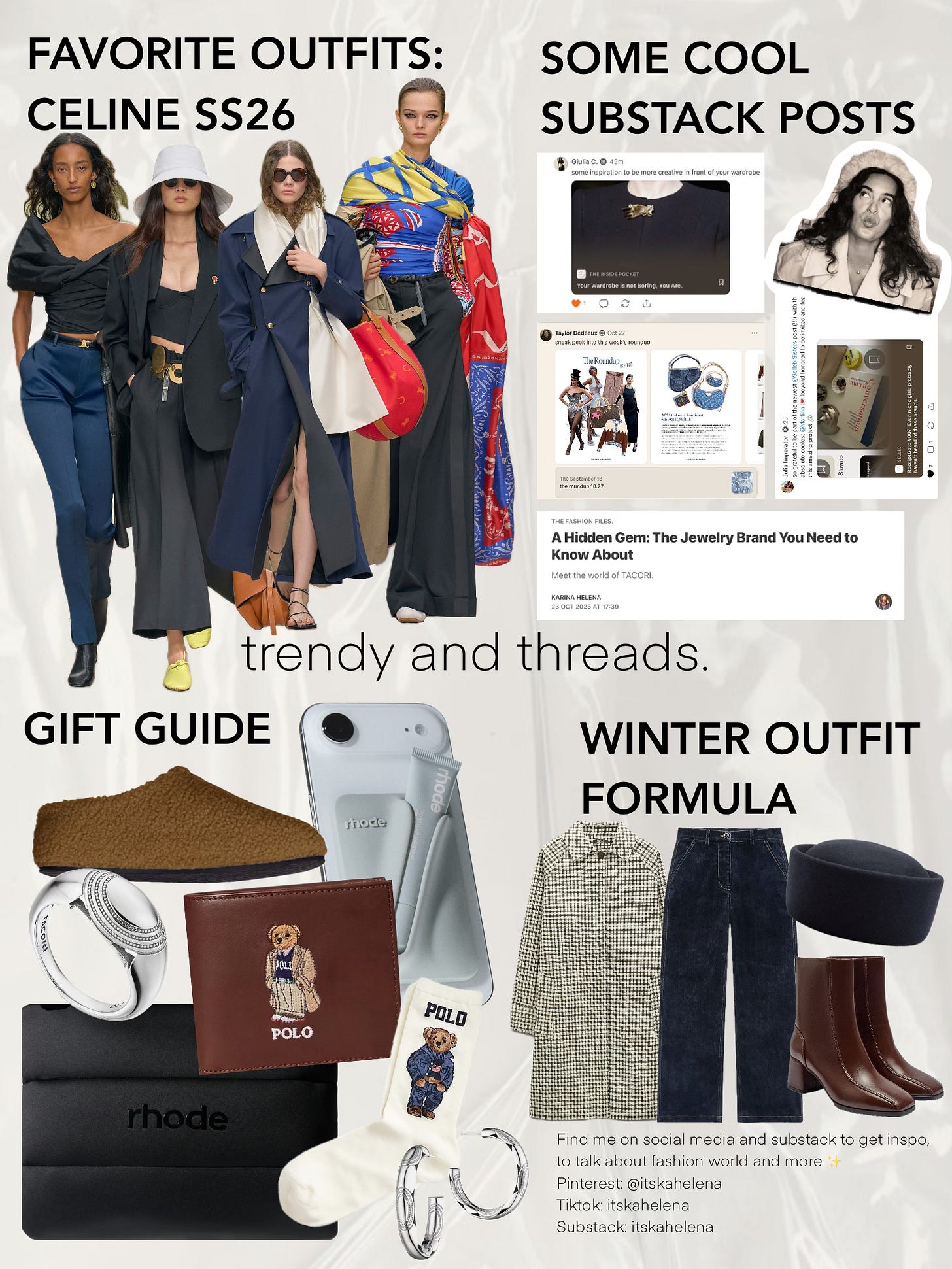 Podcast Recommendations Outfit Moodboard Threads