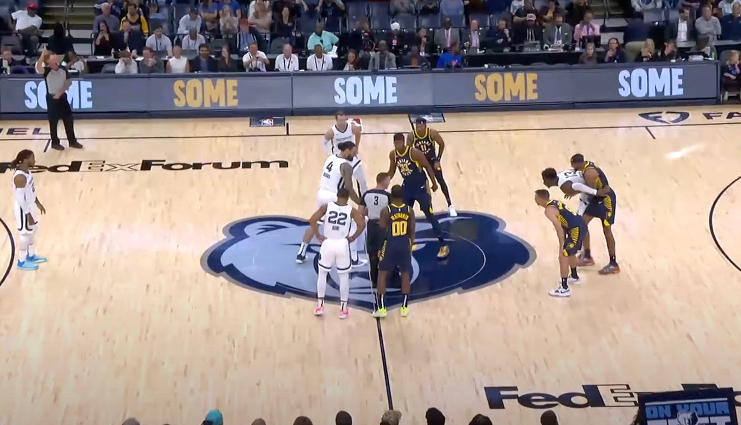 The Pacers and Grizzlies squared off on Sunday.