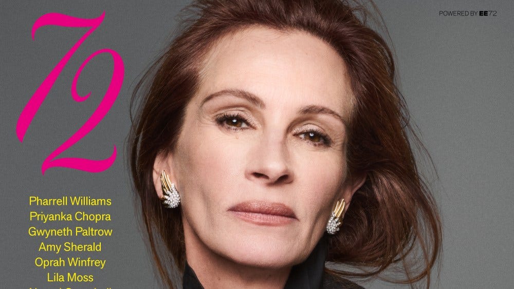 Julia Roberts Is the First Cover Star of Edward Enninful's 72 Magazine