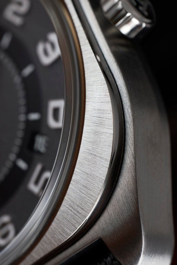 A close-up of the beautiful case finishing on the H08. A close-up of the beautiful case finishing on the H08.