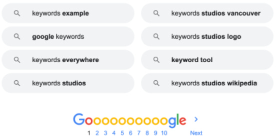 Bottom of Page 1 Search results page