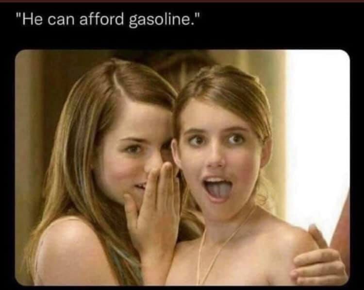 May be a meme of 2 people and text