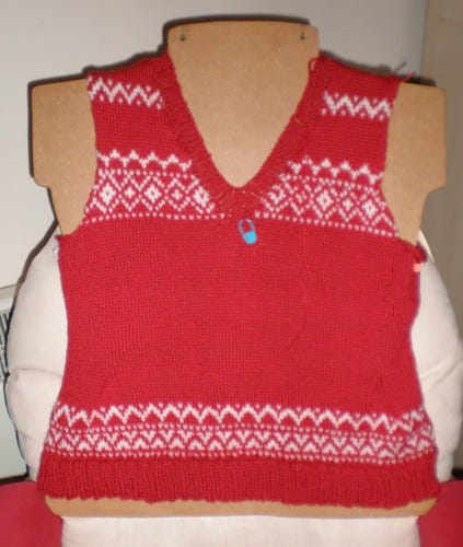 Red and White Pullover Red and White Pullover