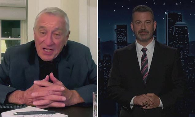 Robert De Niro makes surprise appearance on Jimmy Kimmel's comeback show as  they lampoon FCC over free speech | Daily Mail Online