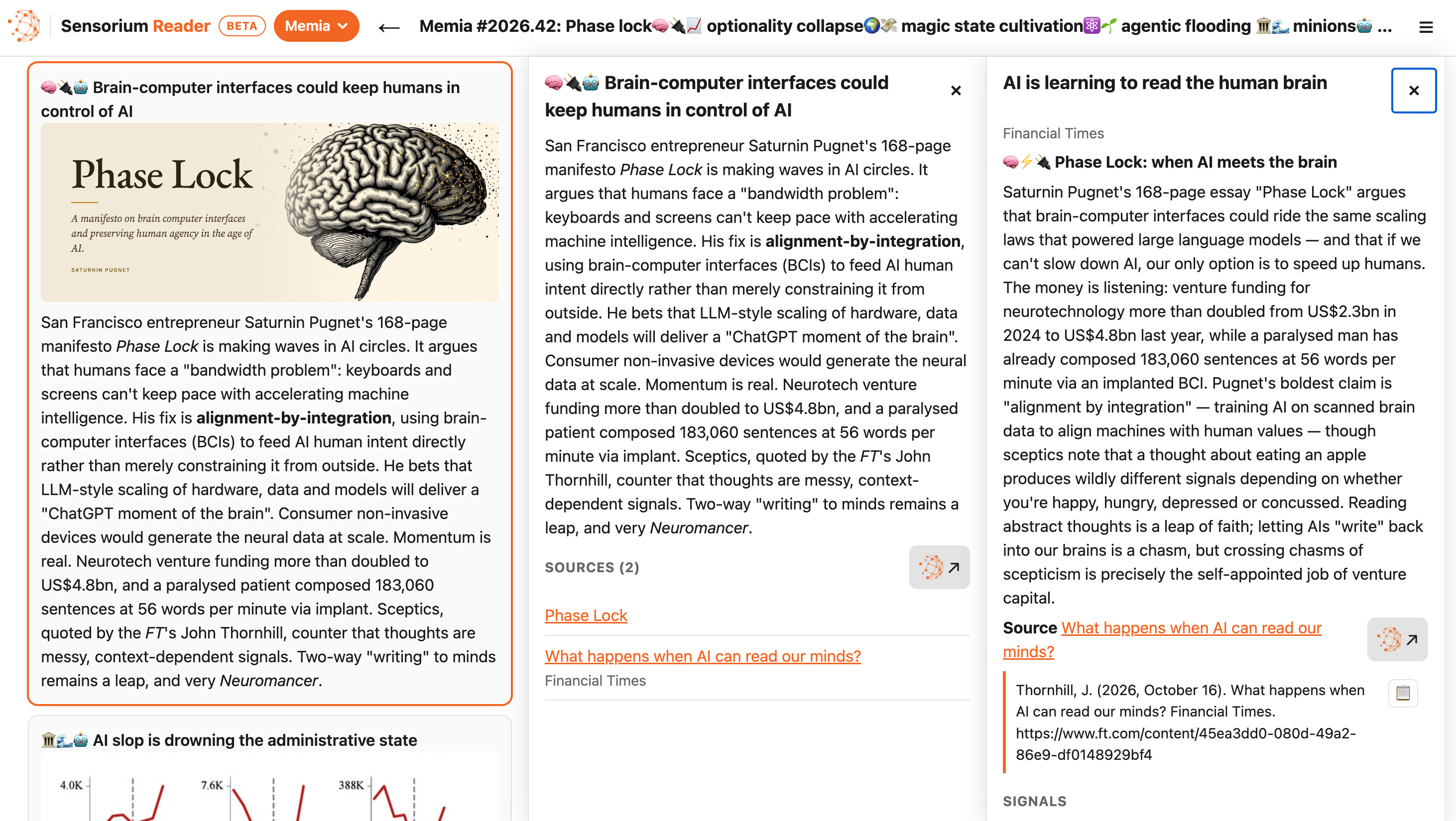 📰 Introducing Sensorium Reader