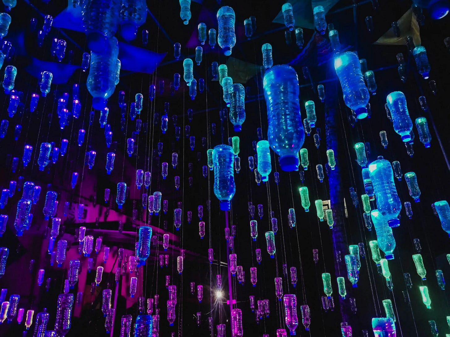Plastic bottles art - What is
holiness? Plastic bottles art - What is
holiness?