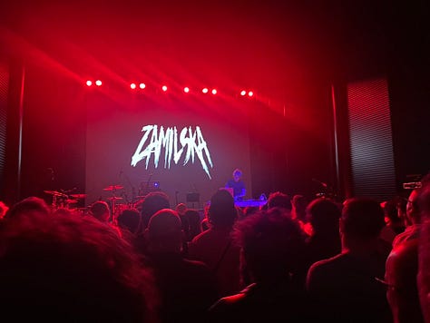 Musicians on stage in different venues