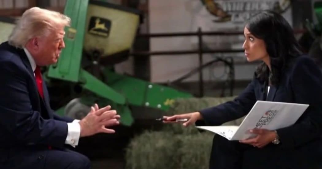 Watch: Trump calls journalist 'crooked', storms out of tense, rain-plagued  interview | RNZ News