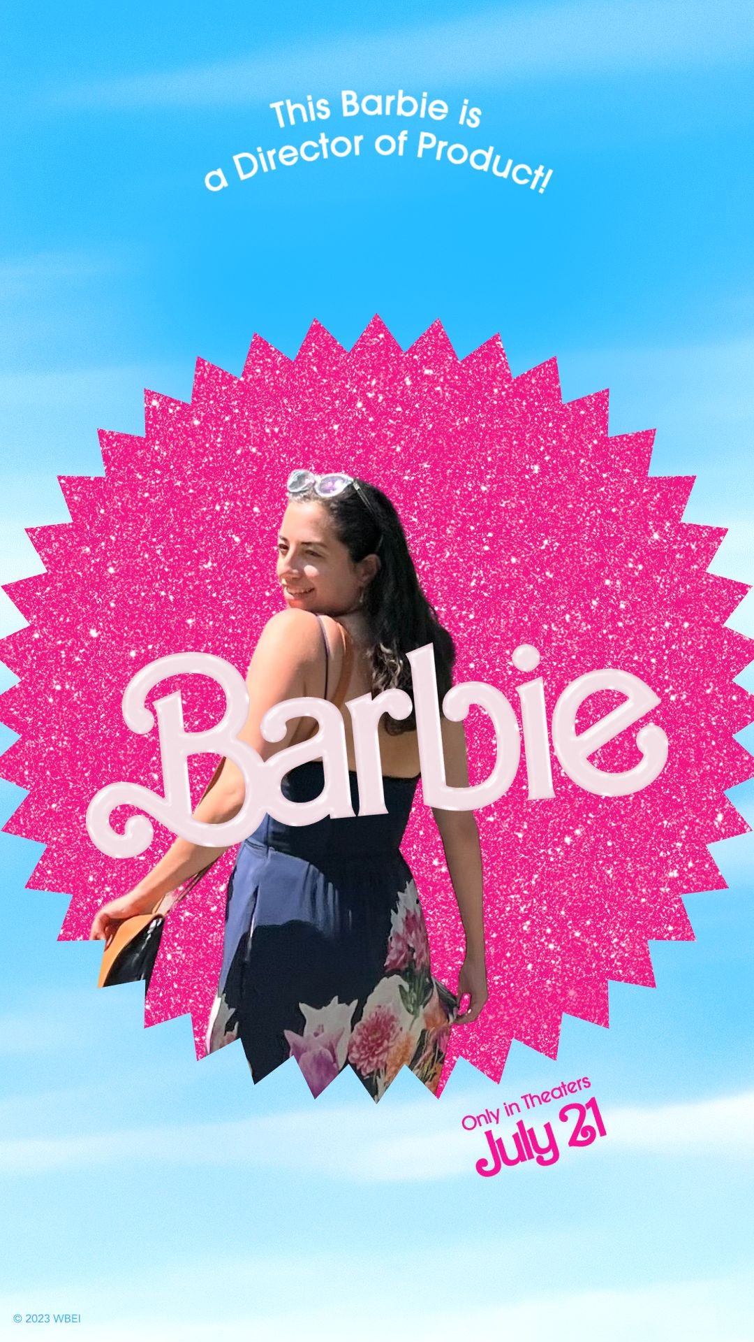 Katya used the Barbie meme to show she is a Director of Product