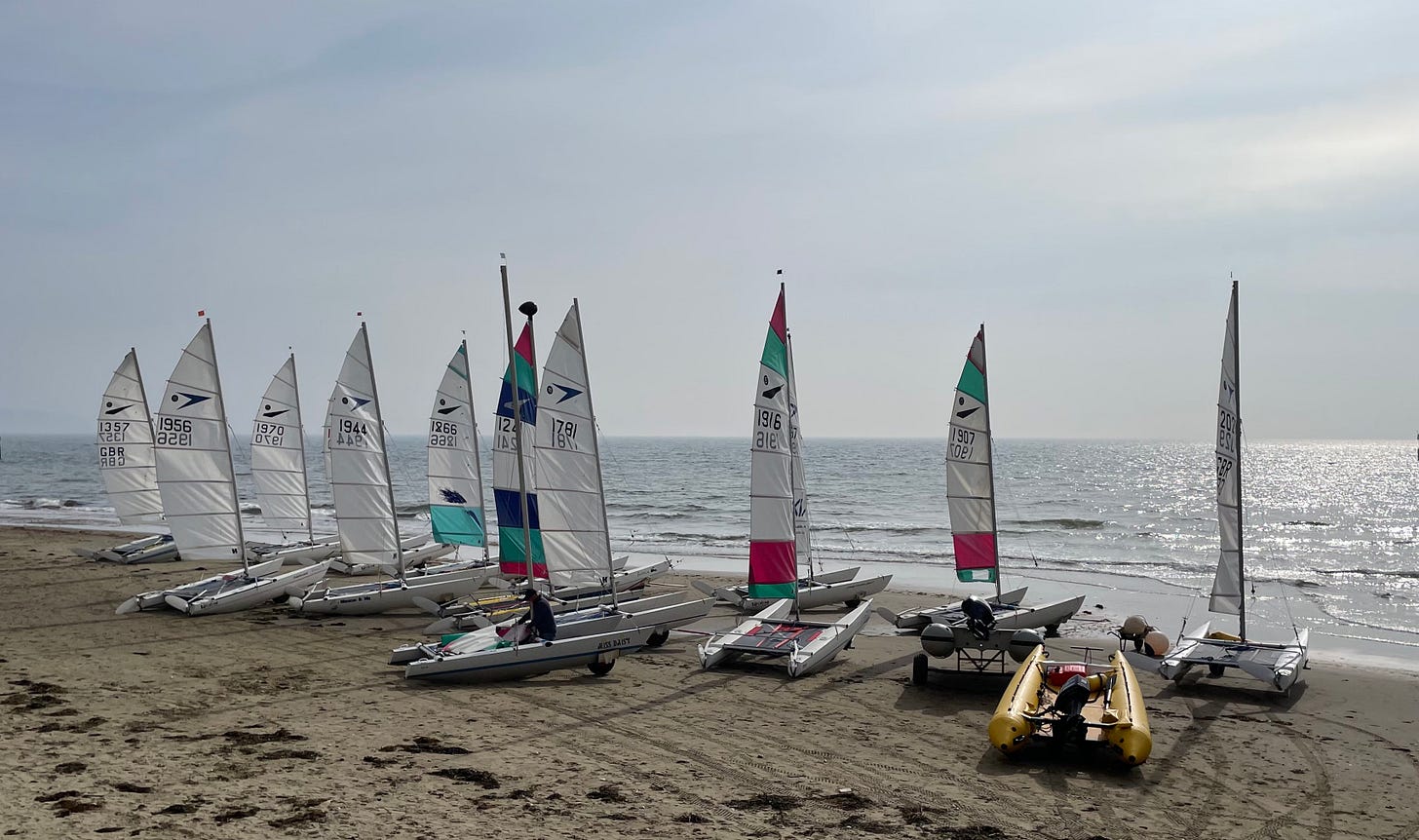 Shanklin sailboats, photo by Sabrina Simpson