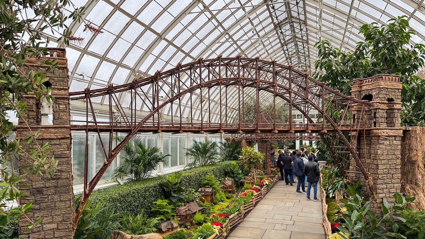 Hell Gate (or the Sydney Harbour Bridge?) at the New York Botanntical Garden (Photo Credit: Michael Mazengarb)
