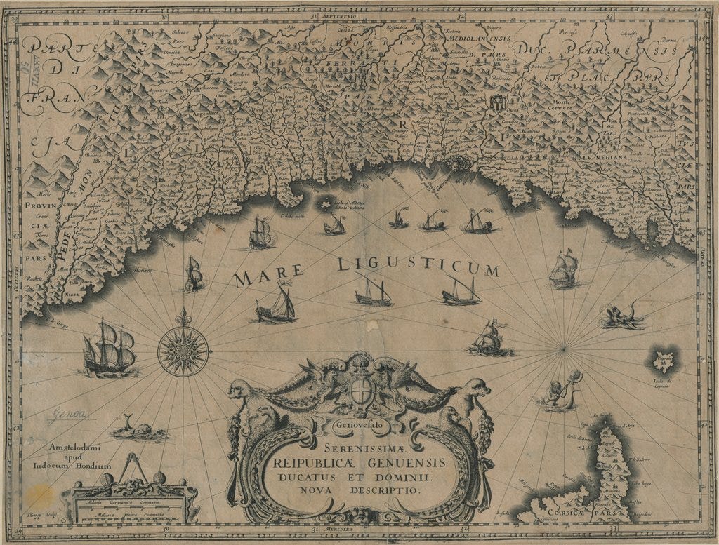 Genovesato : SERENISSIMÆ REIPUBLICÆ GENUENSIS DUCATUS ET DOMINII. NOVA DESCRIPTIO Genovesato : SERENISSIMÆ REIPUBLICÆ GENUENSIS DUCATUS ET DOMINII. NOVA DESCRIPTIO