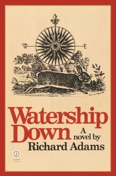Hardcover Watership Down Book Hardcover Watership Down Book