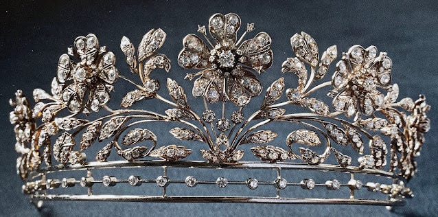 Tiara Mania: Princess Dagmar of Denmark's Diamond Floral Tiara