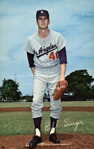 Bill Singer on a mound in spring training. Bill Singer on a mound in spring training.