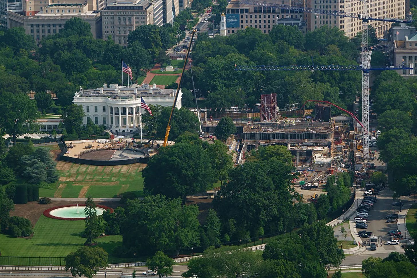 White House ballroom construction project in July 2026 White House ballroom construction project in July 2026