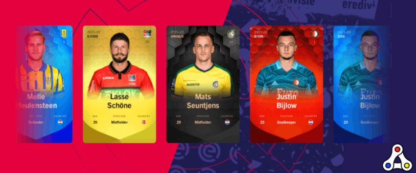 Dutch Eredivise Sorare cards fantasy football