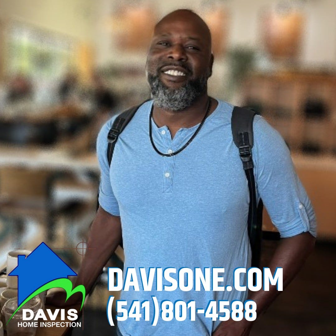 May be an image of 1 person and text that says 'DAVIS HOME INSPECTION DAVISONE. (541)801-4588'