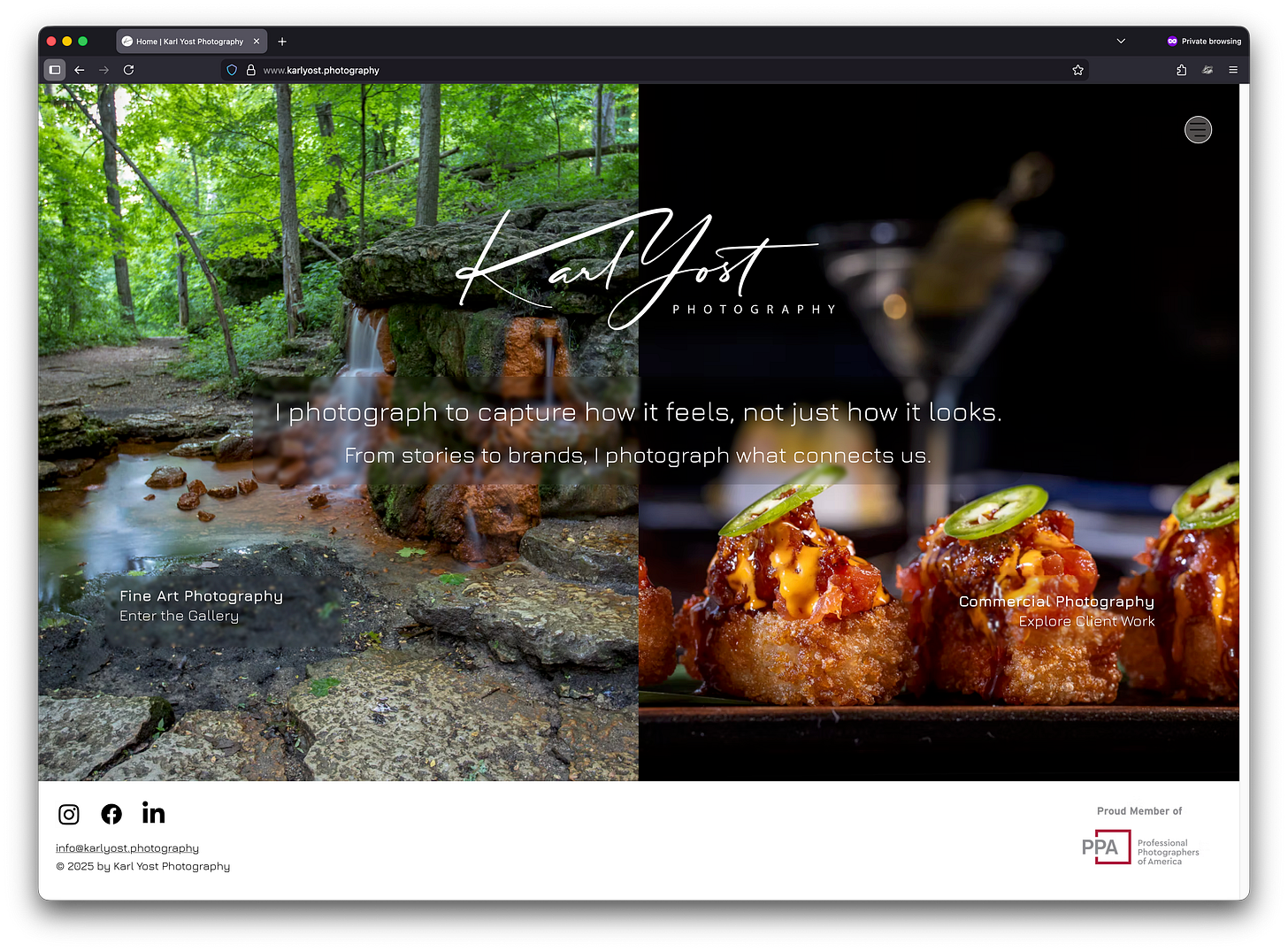 Karl Yost Photography Website