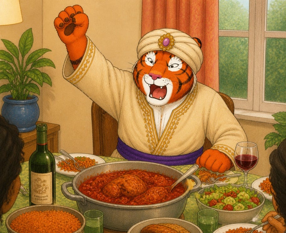 The royal dinner feast