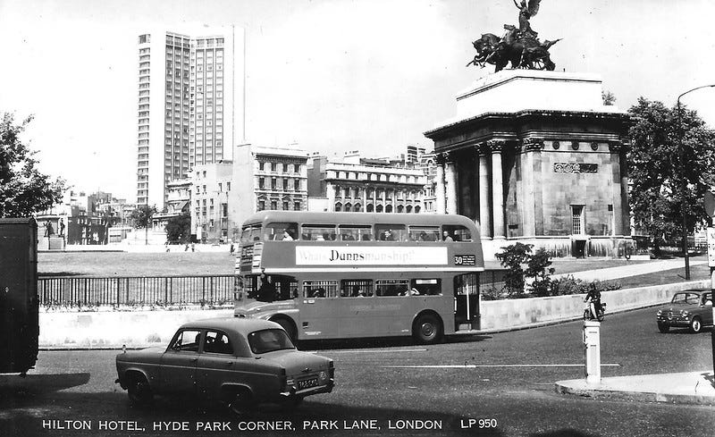 Hyde Park Corner, 1960s Hyde Park Corner, 1960s