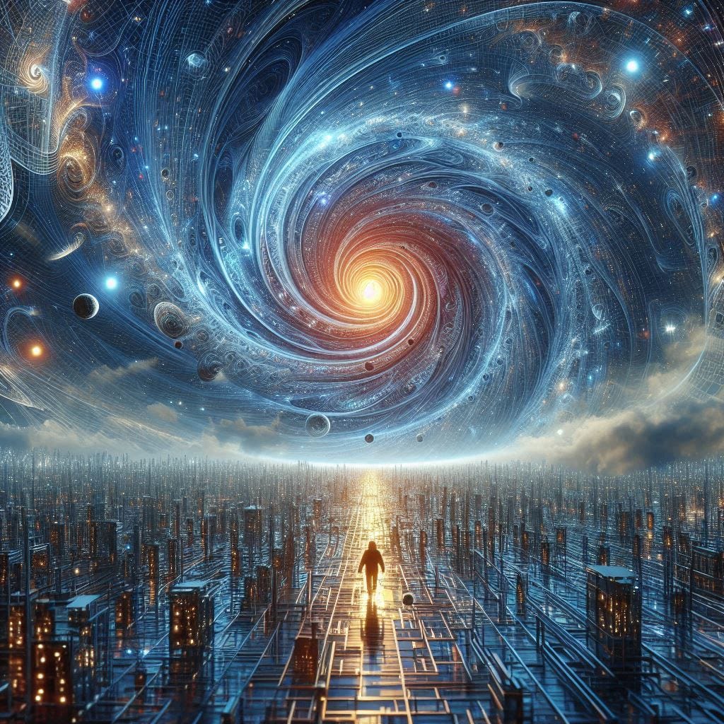 Project: Factoring RSA with Shor's Algorithm : A Glimpse into the Future. An beautiful Awesome Picture Photorealistic Amazingly beautiful and spectacular.