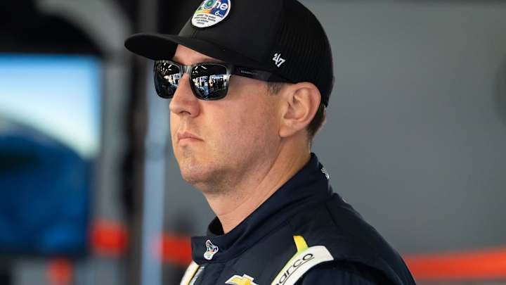 Kyle Busch revealed on his wife's podcast that he suffered a gruesome cut to his left leg in an incident at their home just days before the Cook Out Clash at Bowman Gray Stadium. Kyle Busch revealed on his wife's podcast that he suffered a gruesome cut to his left leg in an incident at their home just days before the Cook Out Clash at Bowman Gray Stadium.