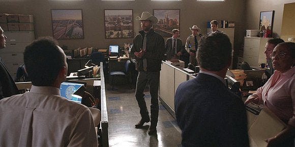 Walker Cordell giving inspiring speech to Ranger crew. Walker Cordell giving inspiring speech to Ranger crew.