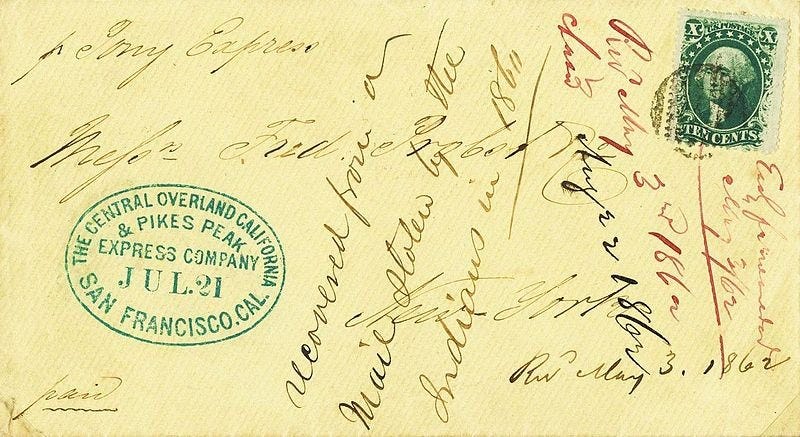 File:Pony Express Stolen Mail 1860.jpg File:Pony Express Stolen Mail 1860.jpg