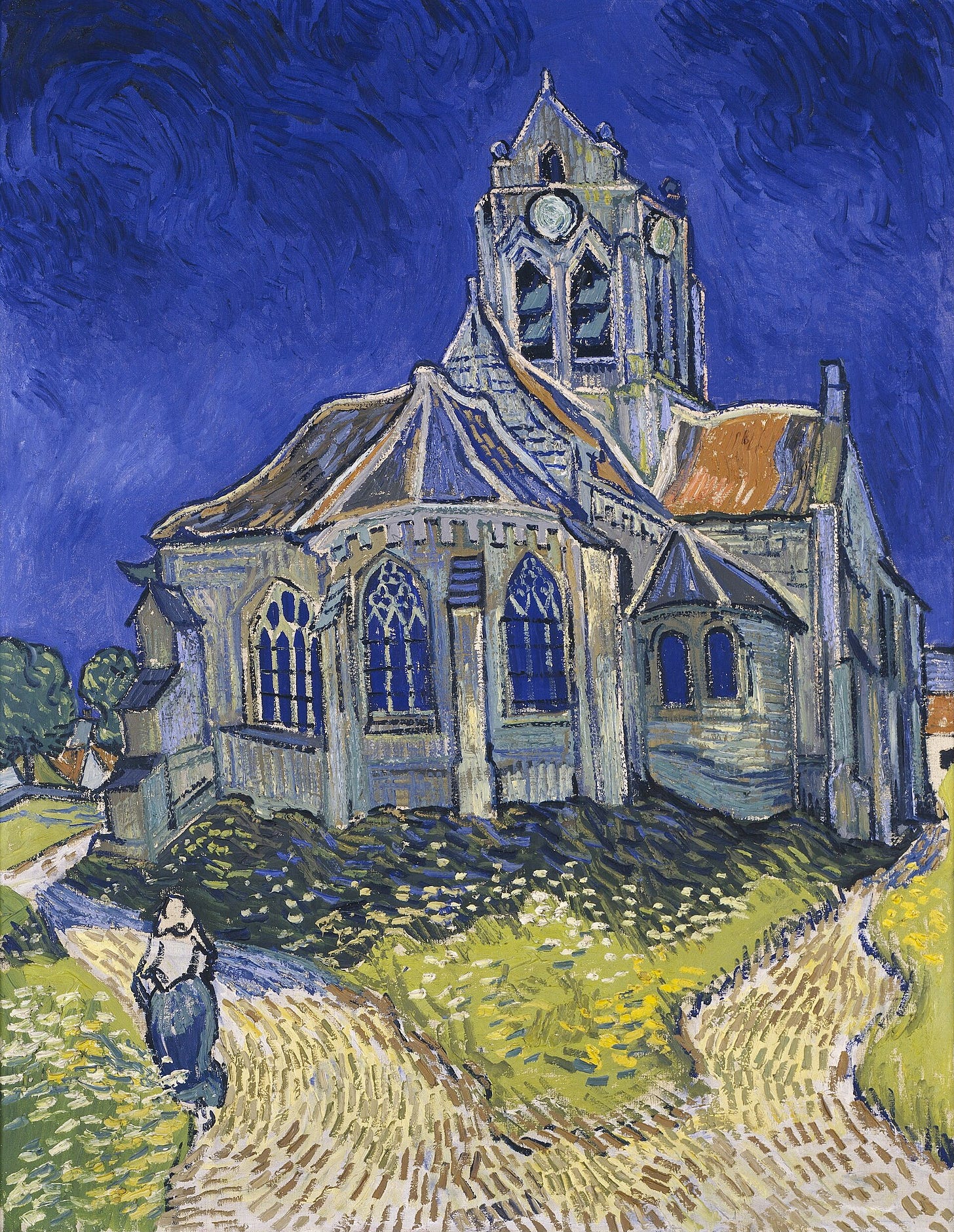 The Church in Auvers-sur-Oise, View from the Chevet The Church in Auvers-sur-Oise, View from the Chevet