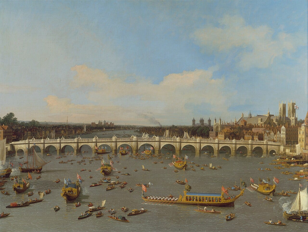 The Thames with Saint Paul in the distance The Thames with Saint Paul in the distance