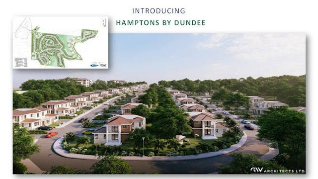 An architectural impression of the over 600-unit Hamptons Trelawny housing development to be constructed by BC Dundee in partnership with FosRich Company Limited.