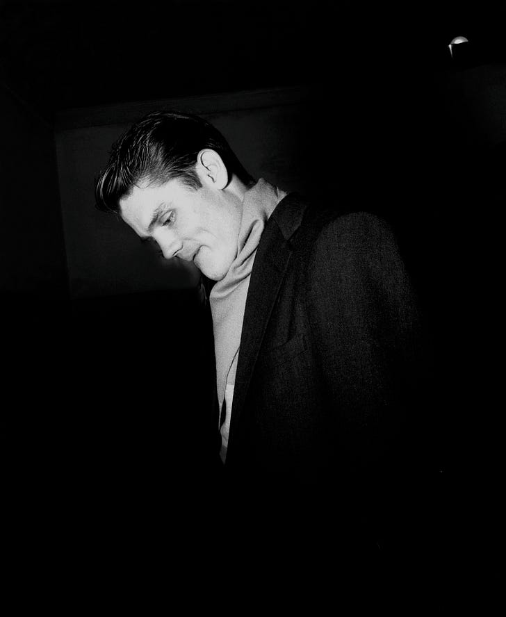 American jazz trumpeter Chet Baker, Copenhagen, Denmark, December 1955. Photo by Lennart Steen/JP Jazz Archive/Getty Images