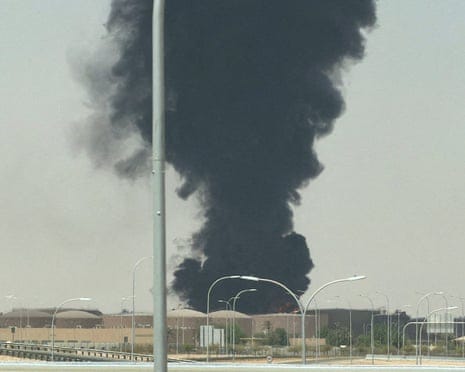 Thick smoke seen near Riyadh airport as Houthis claim attack on Saudi capital | Saudi Arabia | The Guardian Thick smoke seen near Riyadh airport as Houthis claim attack on Saudi capital | Saudi Arabia | The Guardian