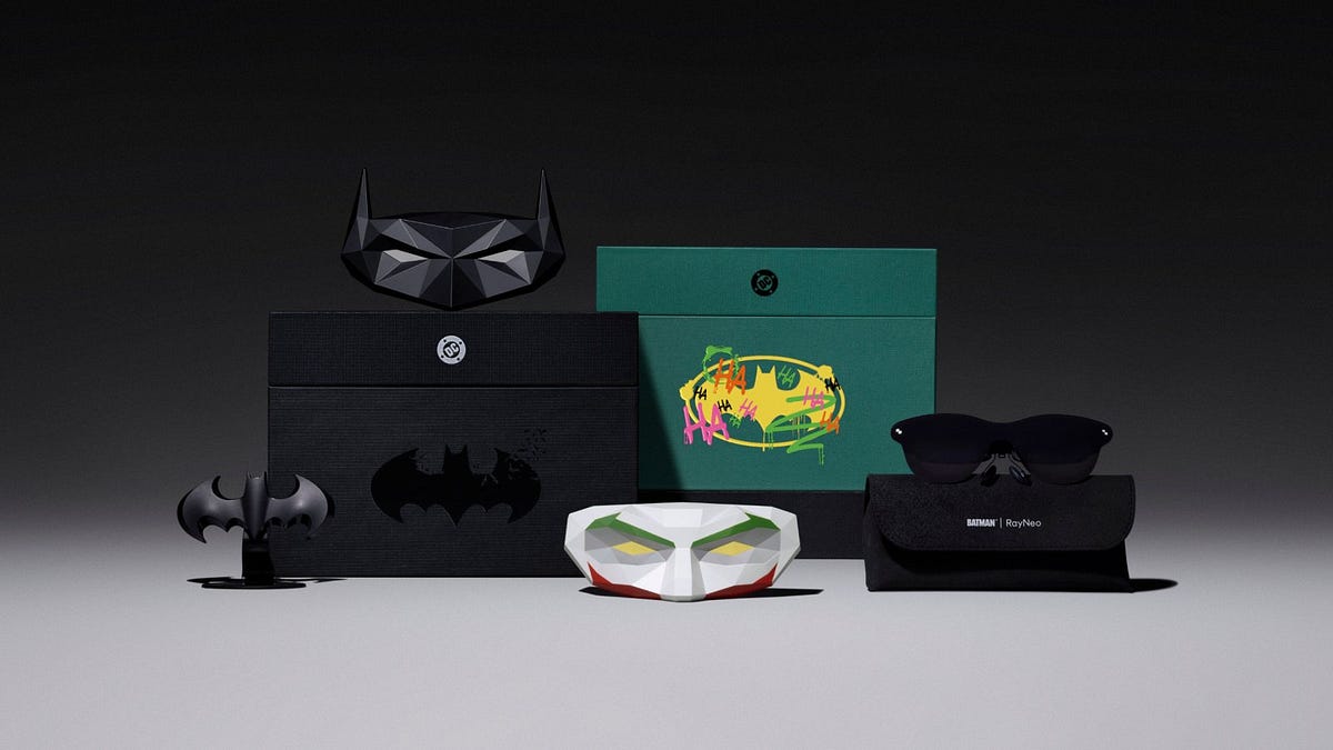 I'm the Batman with these RayNeo Air 4 Pro AR smart glasses