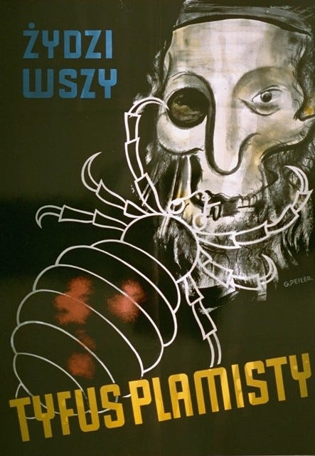 An antisemitic poster published in Poland in March 1941. [LCID: 89726]