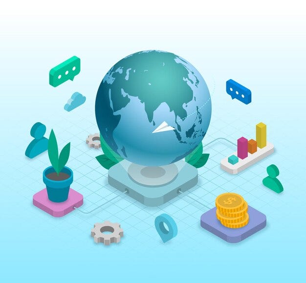 Free vector isometric csr concept illustrated