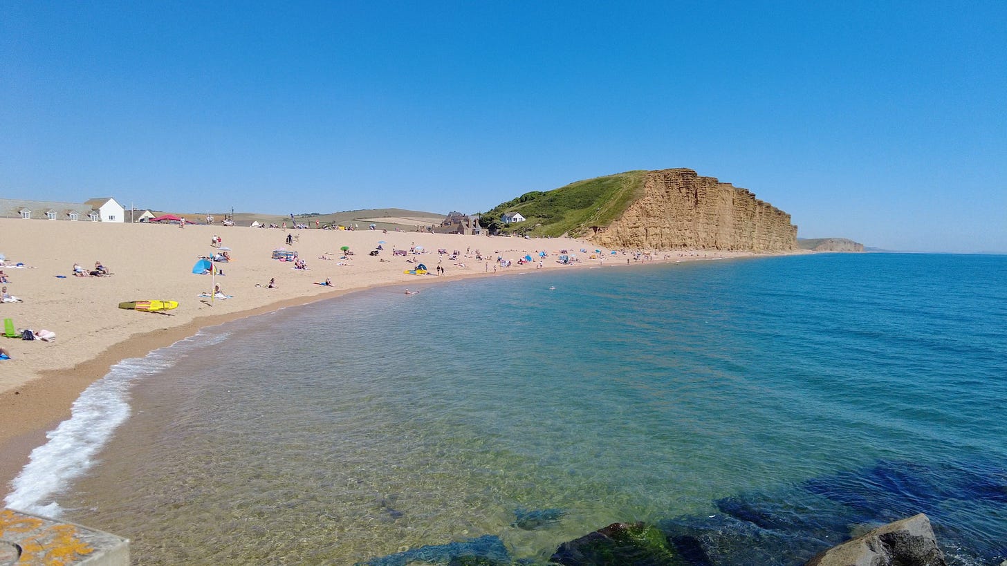 West Bay cliffs