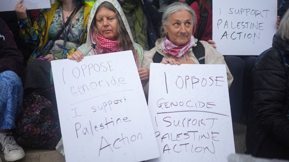 Palestine Action: Two pensioners among three people charged under Terrorism  Act