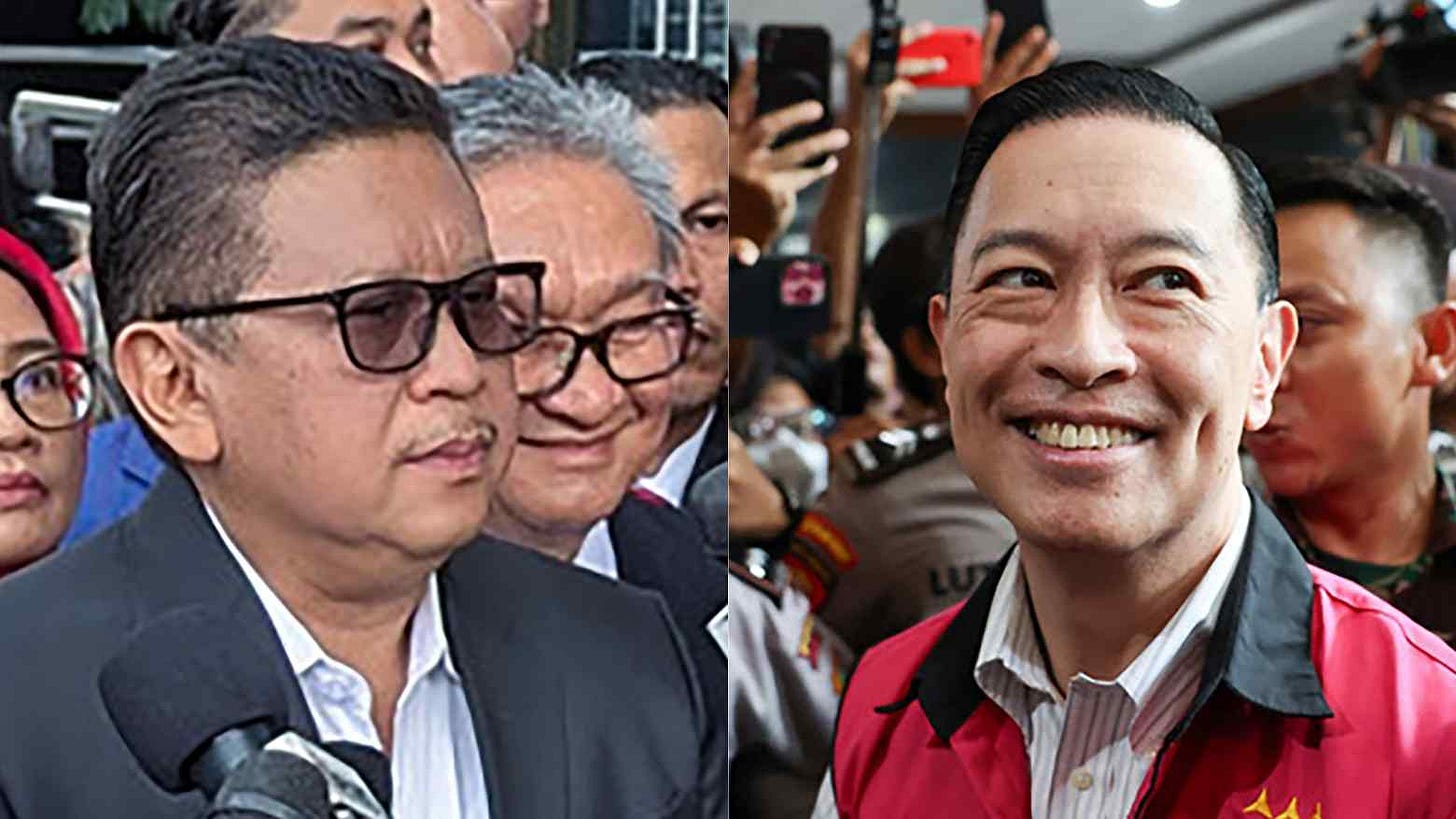 20250801 Thomas Lembong and Hasto Kristiyanto(L)