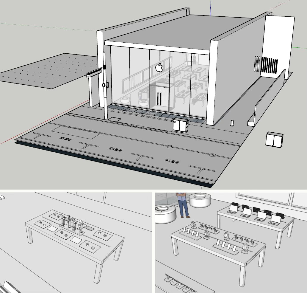 Diorama 3D models for Apple Garosugil.